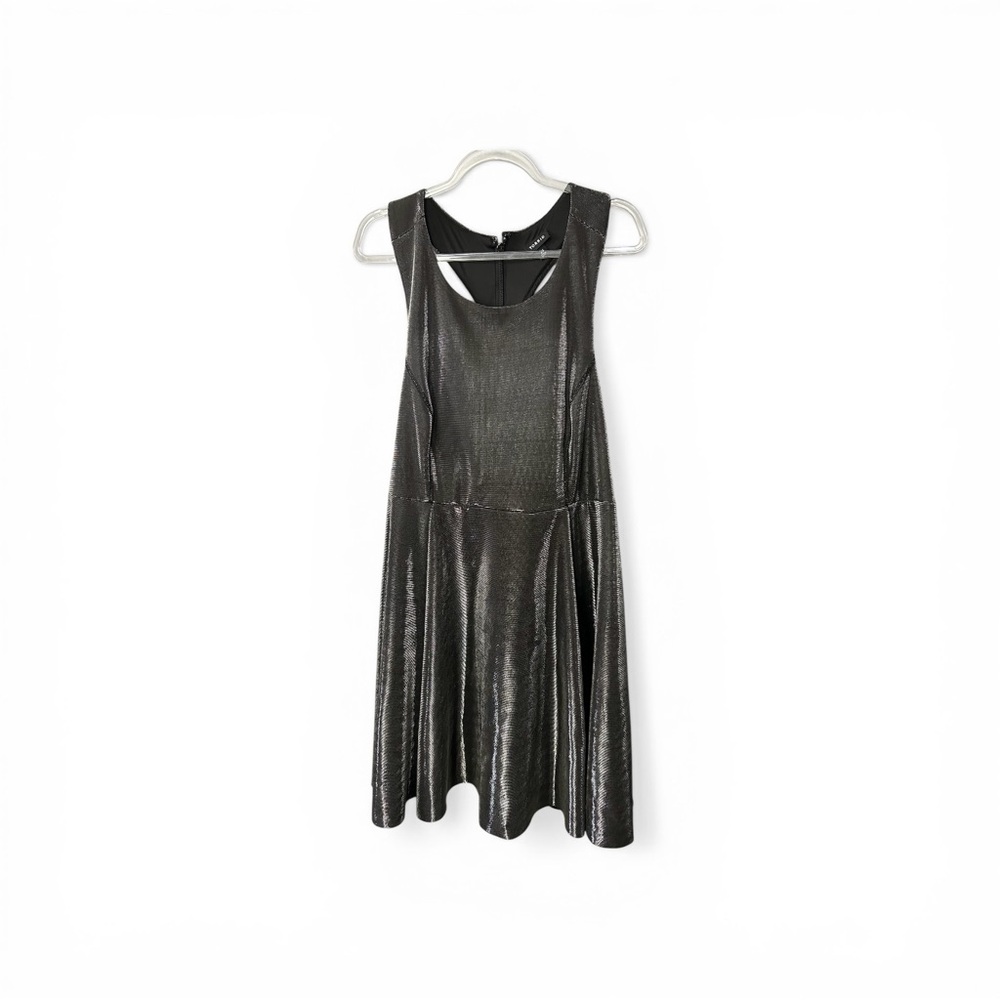 Torrid Racerback Metallic Party Dress Bling Plus 24W Silver